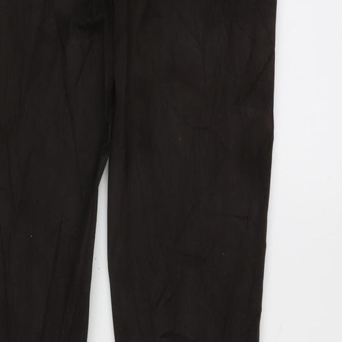 Leaves Plus Mens Brown Cotton Blend Straight Jeans Size 30 in L32 in Regular Zip
