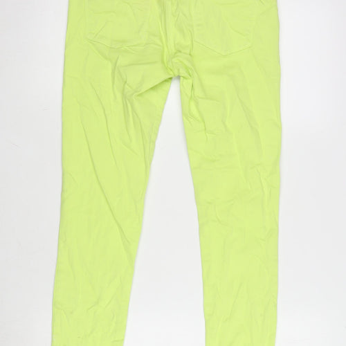 Gap Womens Yellow Cotton Blend Tapered Jeans Size 26 in L26.5 in Regular Zip