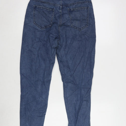 Philippo plieno Womens Blue Cotton Blend Tapered Jeans Size 26 in L23.5 in Regular Zip