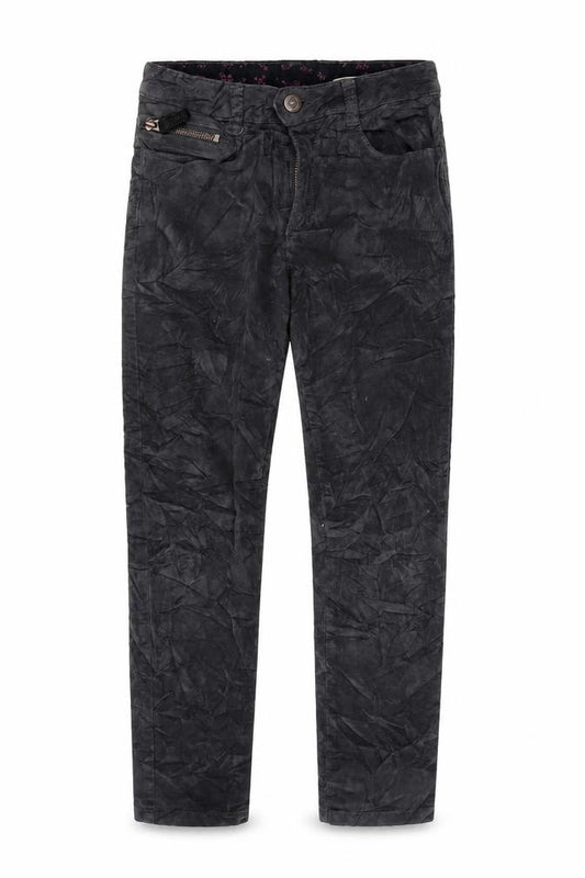Zara Girls Grey Cotton Capri Trousers Size 9-10 Years L23 in Regular Zip