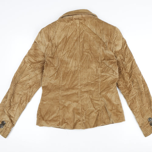 Marks and Spencer Womens Brown Jacket Size 12 Button