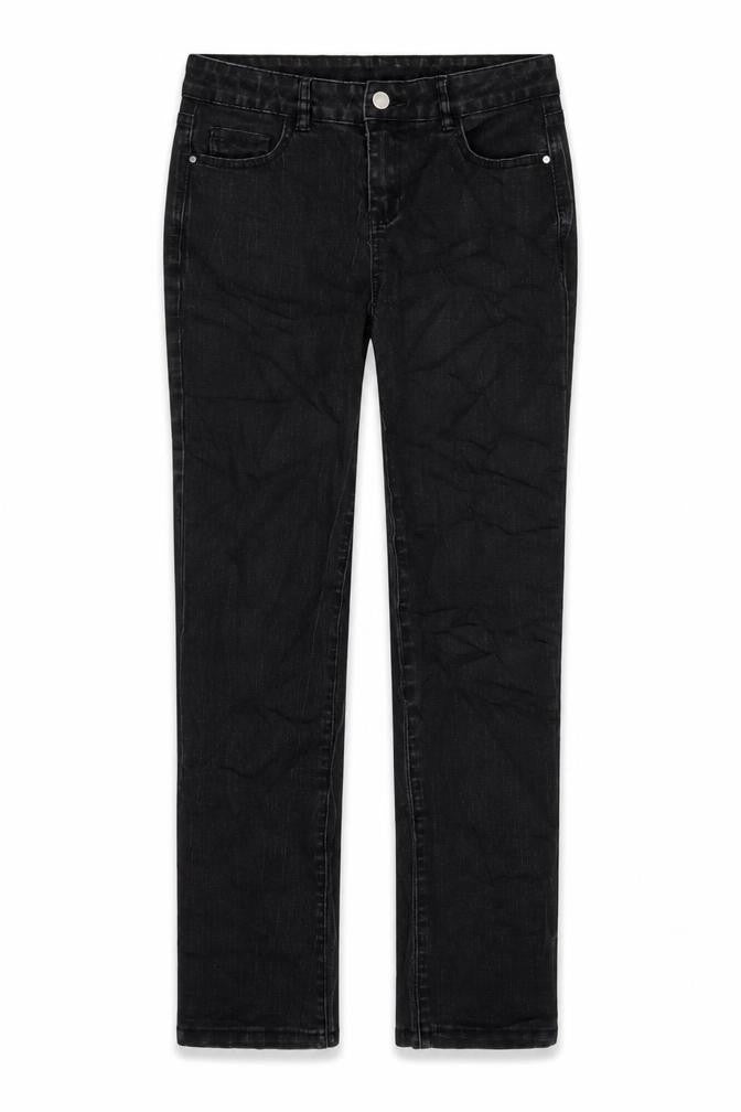 TU Womens Grey Cotton Blend Straight Jeans Size 10 L27 in Regular Zip