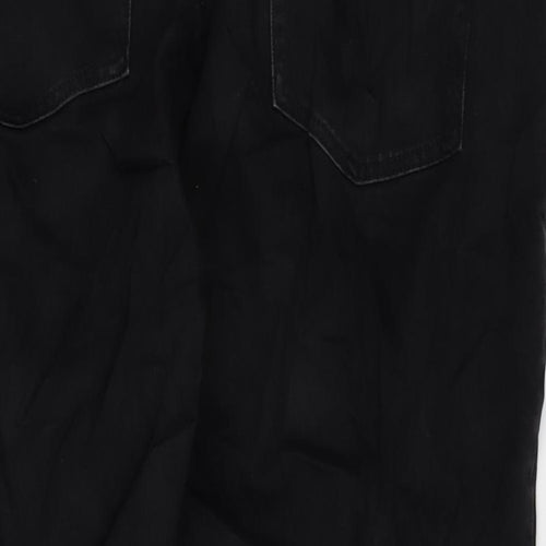 F&F Womens Grey Cotton Blend Straight Jeans Size 20 L27 in Regular Zip