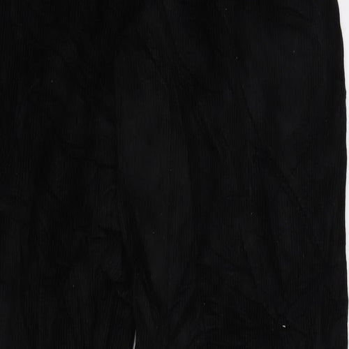 TU Mens Black Cotton Trousers Size 32 in L31 in Regular Zip