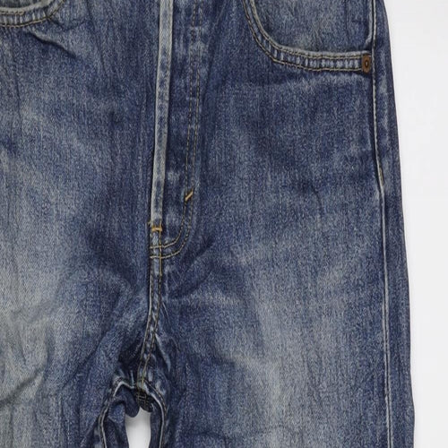 Gap Mens Blue Cotton Straight Jeans Size 38 in L26 in Regular Zip
