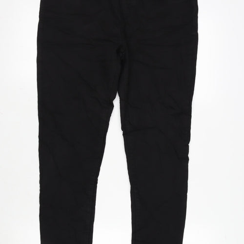 Dorothy Perkins Womens Black Cotton Blend Jegging Jeans Size 12 L28.5 in Regular