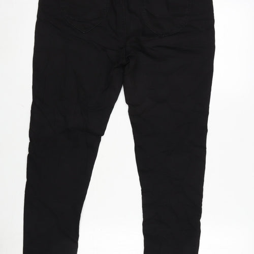 Dorothy Perkins Womens Black Cotton Blend Jegging Jeans Size 12 L28.5 in Regular