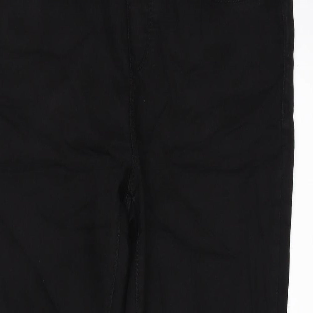 Dorothy Perkins Womens Black Cotton Blend Jegging Jeans Size 12 L28.5 in Regular
