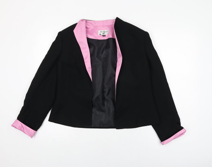 Helen Sykes Womens Black Jacket Size 10