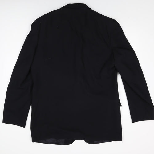 Scott & Taylor Mens Black Polyester Jacket Suit Jacket Size 42 Regular