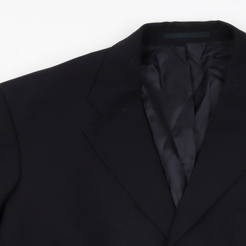 Scott & Taylor Mens Black Polyester Jacket Suit Jacket Size 42 Regular