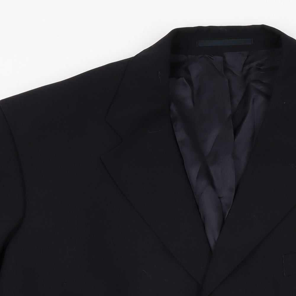 Scott & Taylor Mens Black Polyester Jacket Suit Jacket Size 42 Regular