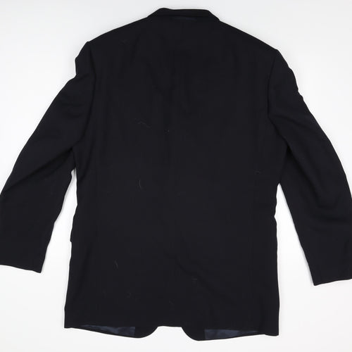 Tom English Mens Black Wool Jacket Suit Jacket Size 42 Regular