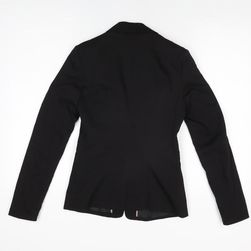 Bershka Womens Black Jacket Blazer Size S Button