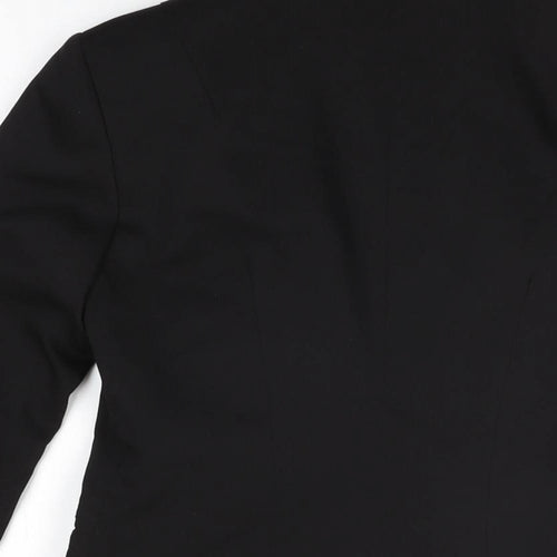 Bershka Womens Black Jacket Blazer Size S Button