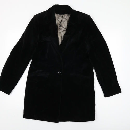 Dorothy Perkins Womens Black Jacket Coat Size 14 Button
