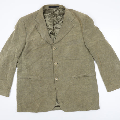Marks and Spencer Mens Beige Cotton Jacket Suit Jacket Size 44 Regular