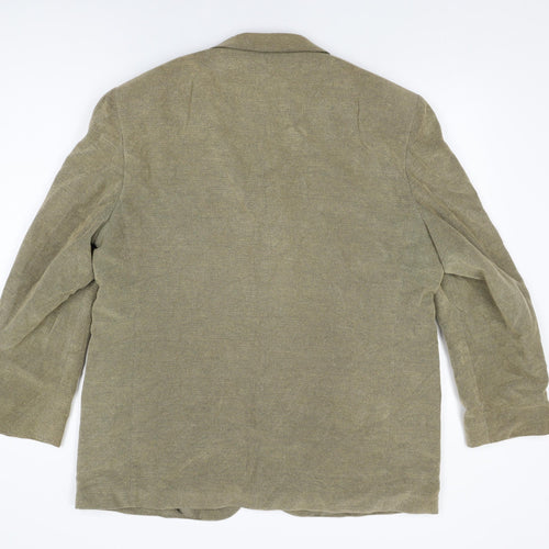 Marks and Spencer Mens Beige Cotton Jacket Suit Jacket Size 44 Regular