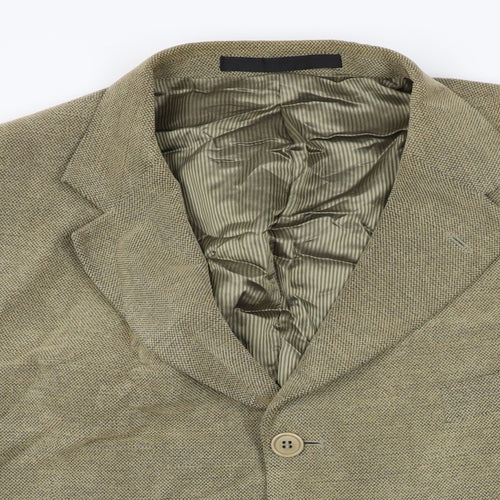 Marks and Spencer Mens Beige Cotton Jacket Suit Jacket Size 44 Regular