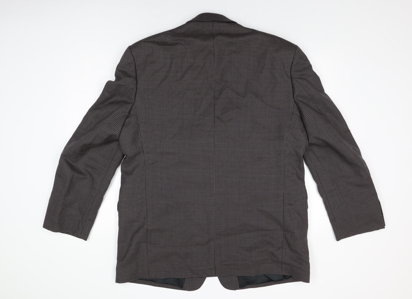 Principles Mens Brown Geometric Wool Jacket Suit Jacket Size 44 Regular