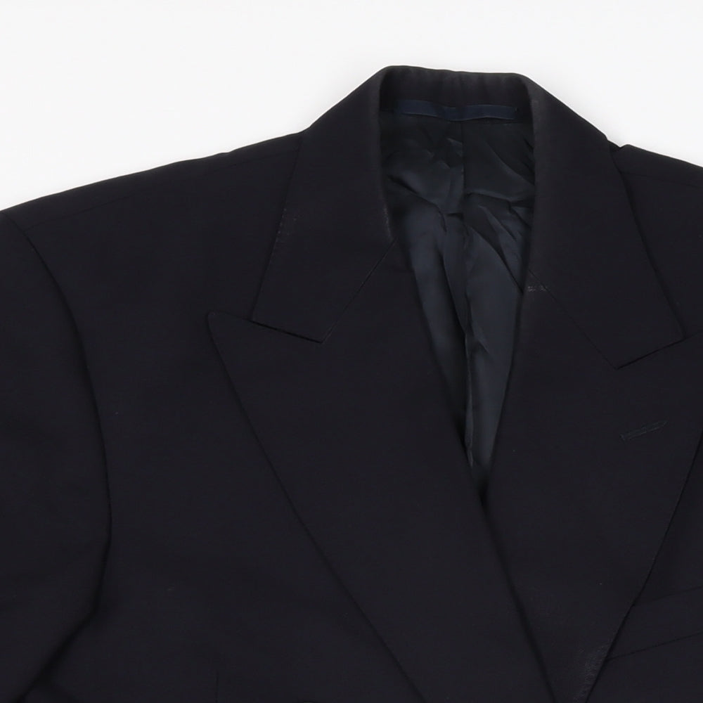 Austin Reed Mens Blue Wool Jacket Suit Jacket Size 38 Regular