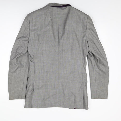 Taylor & Wright Mens Grey Polyester Jacket Suit Jacket Size 38 Regular