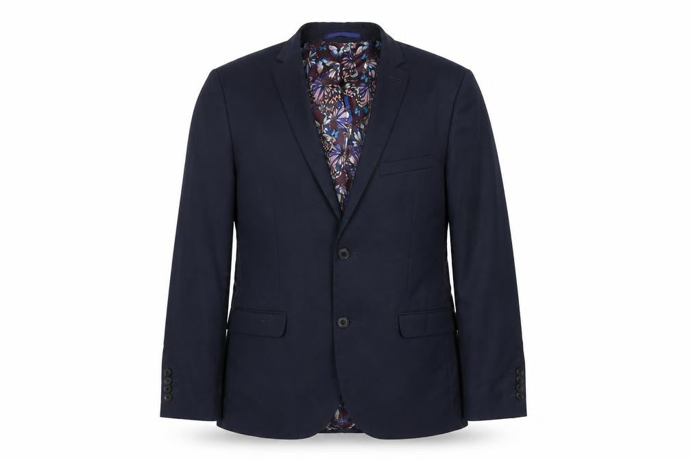 Next Mens Blue Polyester Jacket Suit Jacket Size 40 Regular