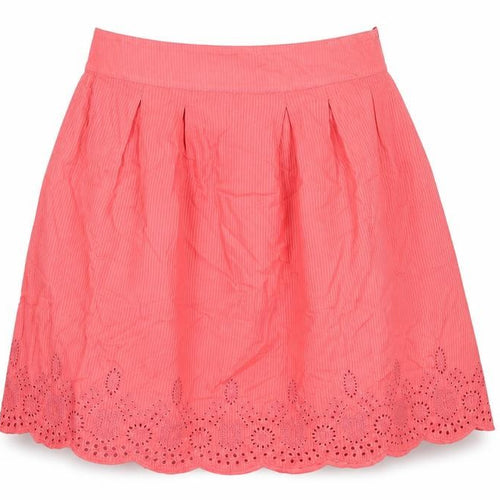 Brakeburn Womens Pink Geometric Cotton Swing Skirt Size 10 Zip