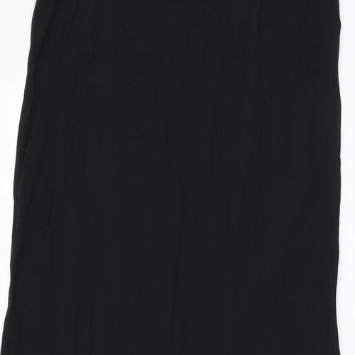 Warehouse Womens Black Viscose Jumpsuit One-Piece Size 10 L22 in Zip