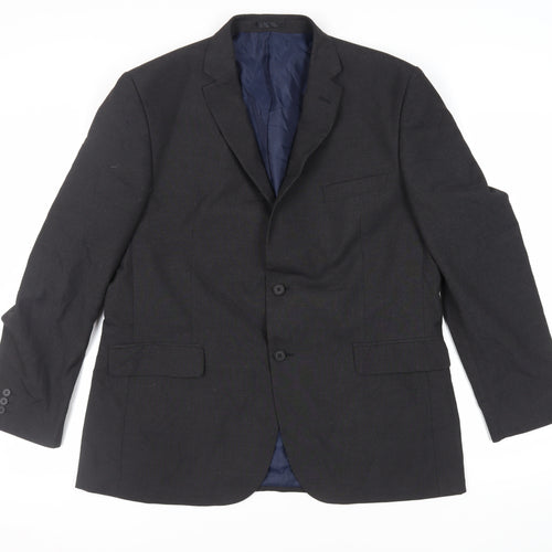 Scott & Taylor Mens Grey Polyester Jacket Suit Jacket Size 46 Regular