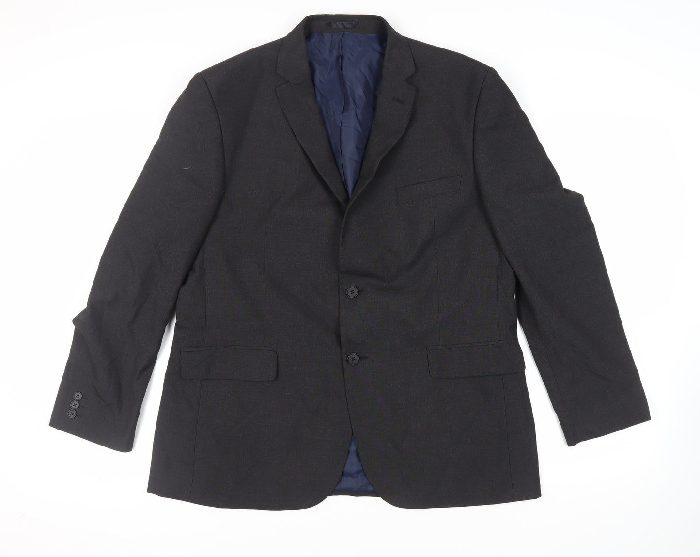 Scott & Taylor Mens Grey Polyester Jacket Suit Jacket Size 46 Regular