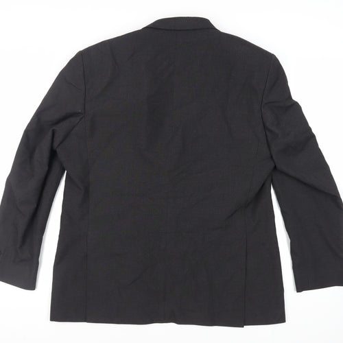 Scott & Taylor Mens Grey Polyester Jacket Suit Jacket Size 46 Regular