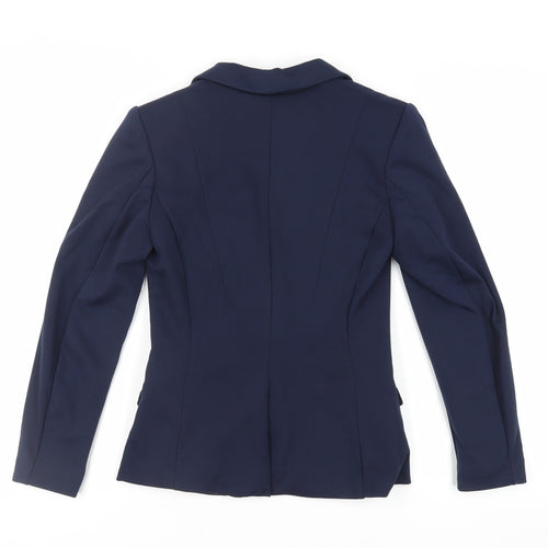 H&M Womens Blue Jacket Blazer Size 8 Button