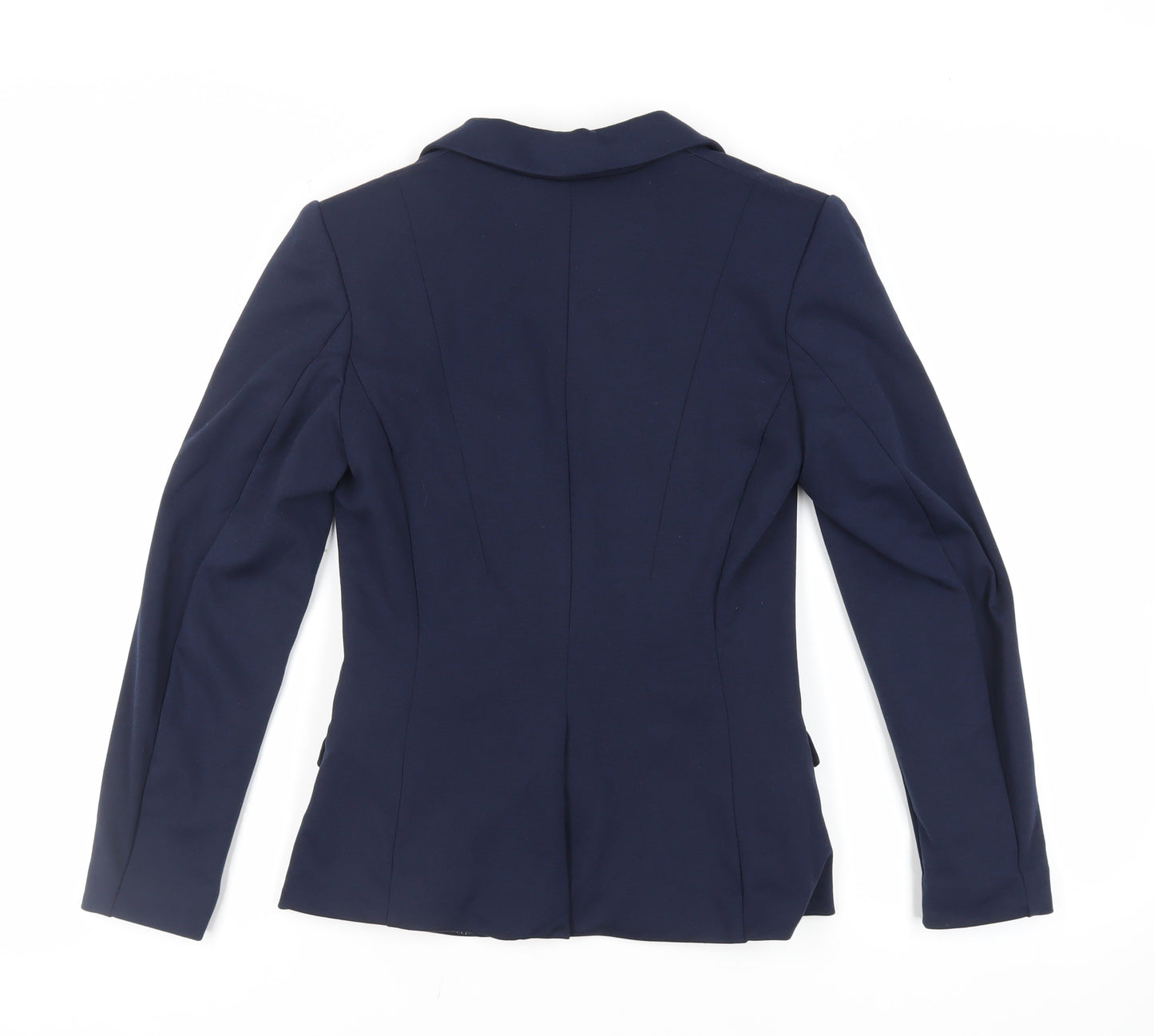 H&M Womens Blue Jacket Blazer Size 8 Button