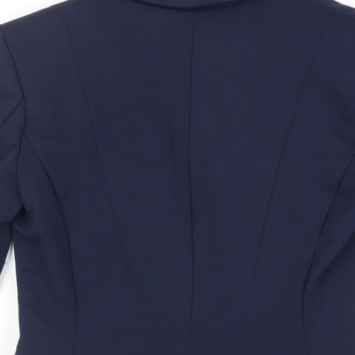 H&M Womens Blue Jacket Blazer Size 8 Button