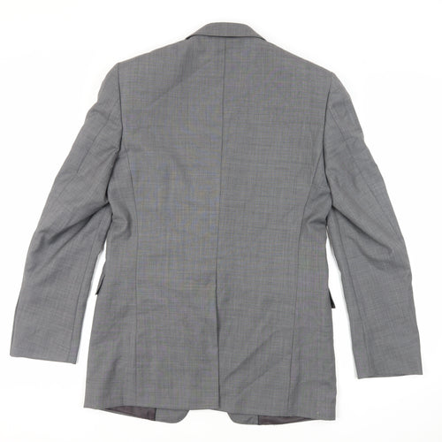 Autograph Mens Grey Polyester Jacket Suit Jacket Size 38 Regular
