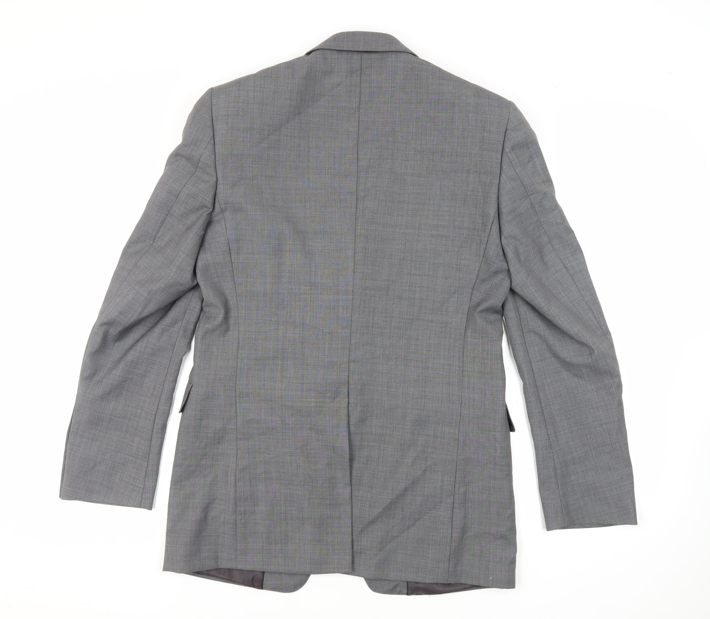 Autograph Mens Grey Polyester Jacket Suit Jacket Size 38 Regular