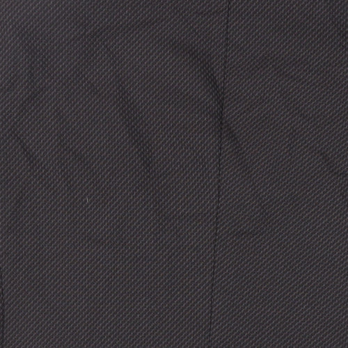 Marks and Spencer Mens Black Geometric Wool Jacket Suit Jacket Size 42 Regular