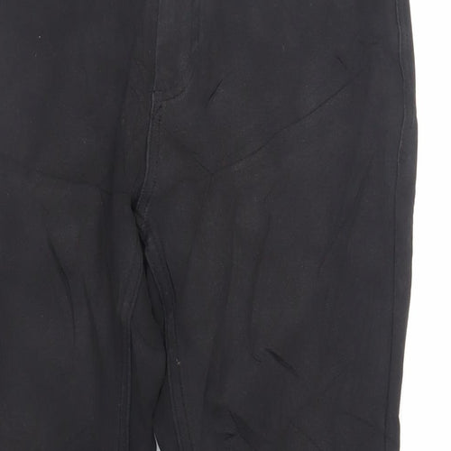 Zara Womens Black Cotton Skinny Jeans Size 12 L27 in Regular Zip