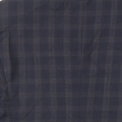NEXT Mens Blue Plaid Wool Jacket Suit Jacket Size 40 Regular