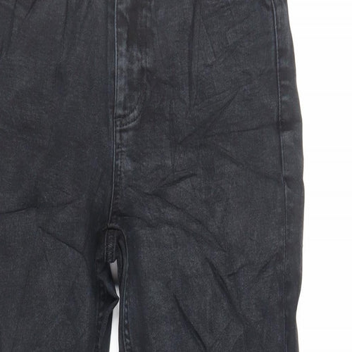 Topshop Womens Blue Cotton Straight Jeans Size 28 L26 in Regular Zip