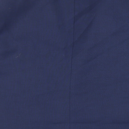 Burton Mens Blue Polyester Jacket Suit Jacket Size 40 Regular