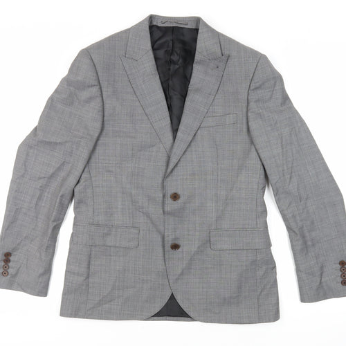 NEXT Mens Grey Wool Jacket Suit Jacket Size 40 Regular