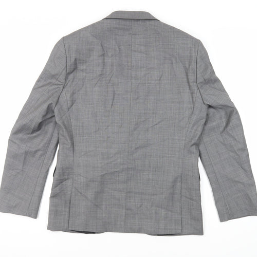 NEXT Mens Grey Wool Jacket Suit Jacket Size 40 Regular