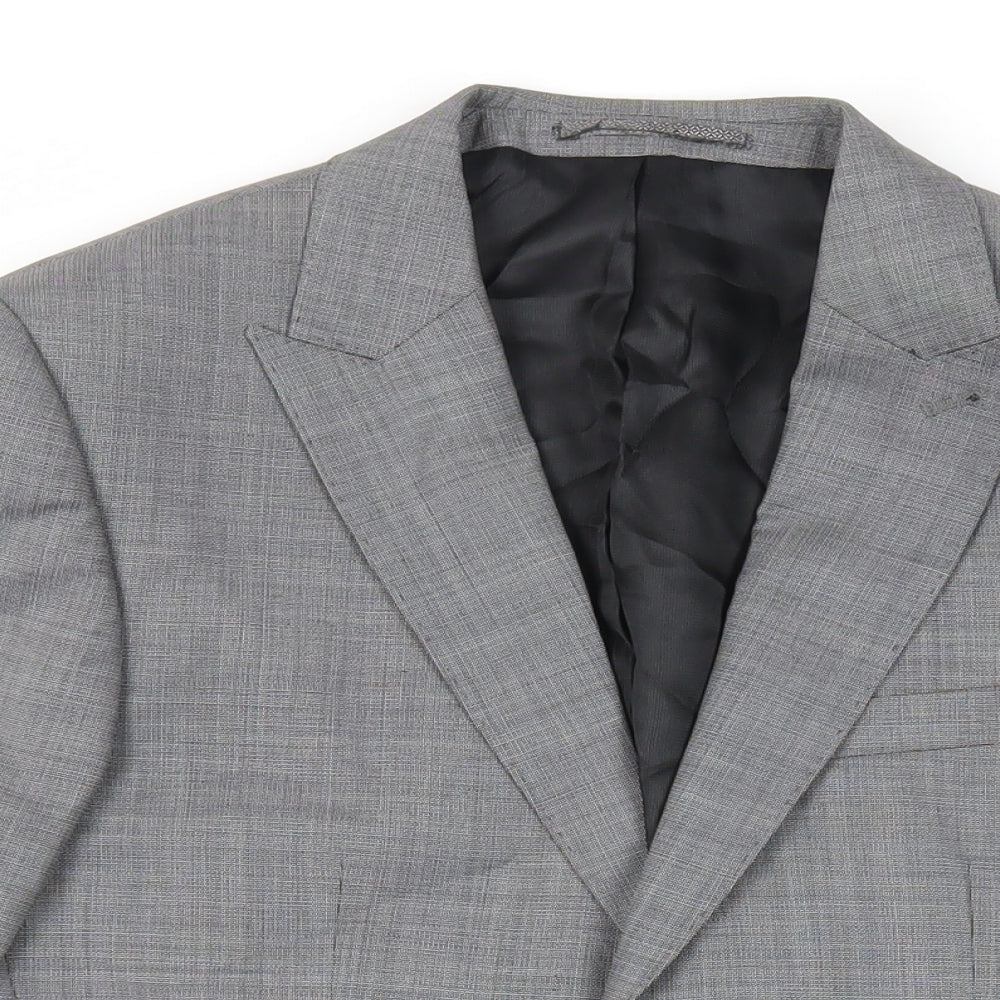 NEXT Mens Grey Wool Jacket Suit Jacket Size 40 Regular