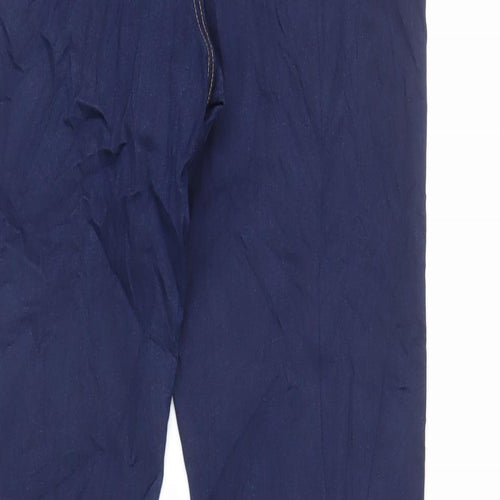 Marks and Spencer Womens Blue Cotton Jegging Jeans Size 12 L27 in Regular - Elasticated Waist