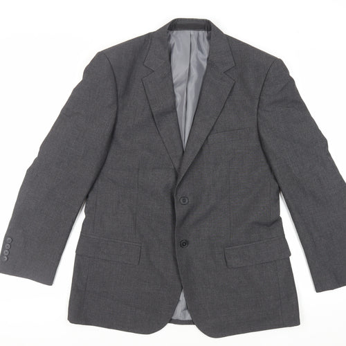Marks and Spencer Mens Grey Polyester Jacket Suit Jacket Size 40 Regular