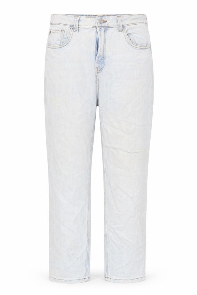 Denim & Co. Womens Blue Cotton Straight Jeans Size 14 L27 in Regular Zip