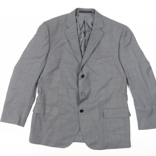 Marks and Spencer Mens Grey Wool Jacket Suit Jacket Size 42 Regular