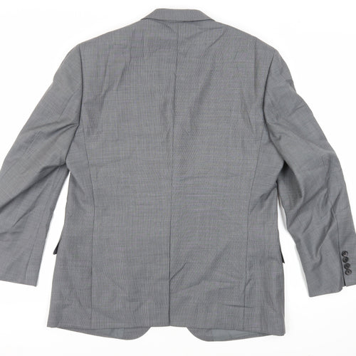 Marks and Spencer Mens Grey Wool Jacket Suit Jacket Size 42 Regular